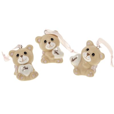 1 PZ BARTY Orso Orsetto ROSA 4 cm BOMBONIERA