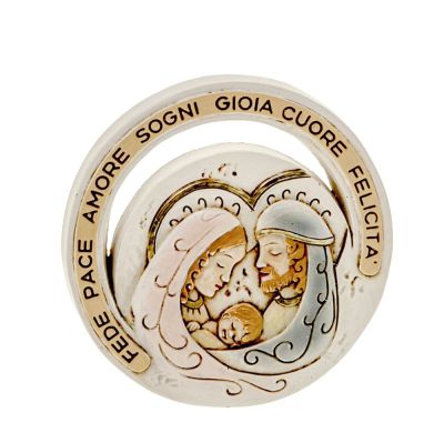 PACE Icona Resina SACRA FAMIGLIA 7.5 cm BOMBONIERA