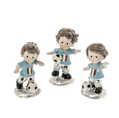 1 PZ MONDIALE Calciatore in resina 6.5 cm BOMBONIERA