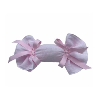 Caramella portaconfetti rouche cotone morbido ROSA BOMBONIERA