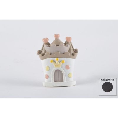 Calamita magnete CASTELLO PRINCIPESSA in resina 4x5 cm BOMBONIERA