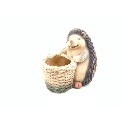 Vaso in vetro resina con RICCIO 35.5x30 cm