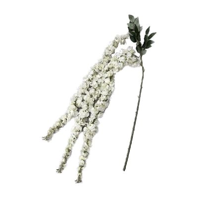 Fiori Artificiali Ramo di GLICINE colore BIANCO da 1.5 metri