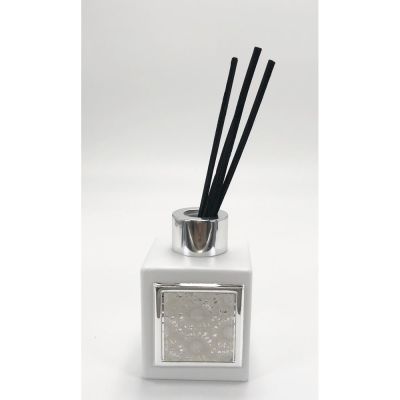 Profumatore 100 ml decorato placca con MARGHERITE BOMBONIERA