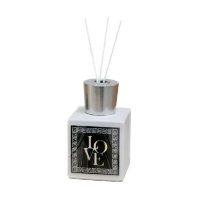 Profuamtore placca LOVE NERO da 500 ml BOMBONIERA made in italy