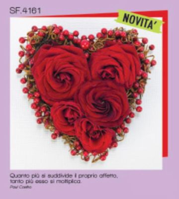 ARMONY biglietto auguri quadrato AFFETTO CHE SI MOLTIPLICA...