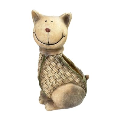 Vaso in vetro resina a forma di GATTO - 44 cm
