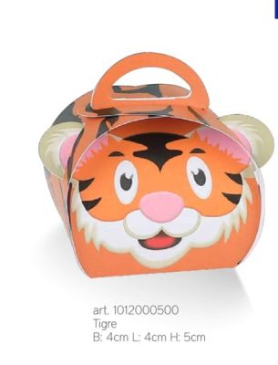Collezione Zoo Scatolina portaconfetti TIGRE bomboniera