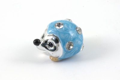 Piccolo Riccio Riccietto CELESTE applicazione decorazione bomboniera nas