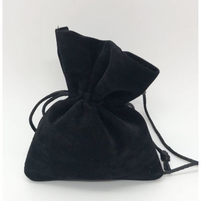Sacchetto Portaconfetti VELLUTO NERO 10x13 cm BOMBONIERA LAUREA