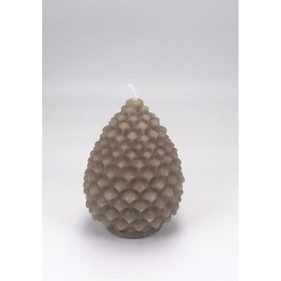Candela PIGNA colore TORTORA 10 cm BOMBONIERA