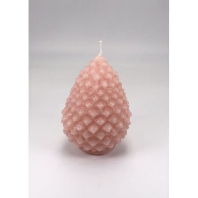Candela PIGNA colore PESCA 10 cm BOMBONIERA