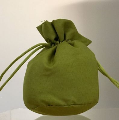 Sacchetto piccolo cotone portaconfetti VERDE CHIARO 6x6 CM