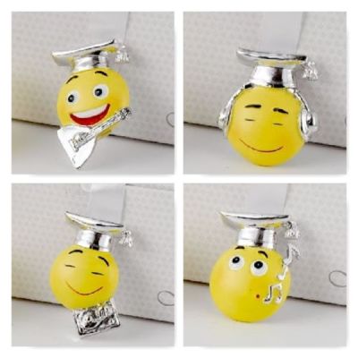 Emoji Emoticon con tocco LAUREA calamita magnete resina