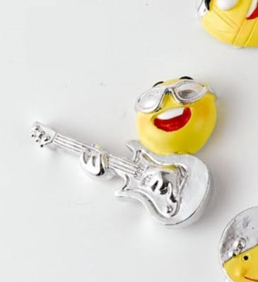 Emoji Emoticon con chitarra Calamita magnete resina