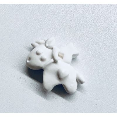 Gessetto UNICORNO con cuoricino 3 cm decorazione BOMBONIERA