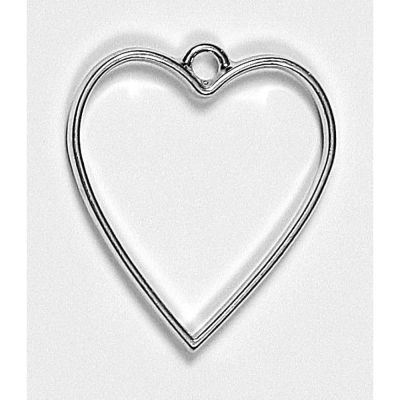 CUORE Ciondolo in metallo 2.8x3.5 cm decorazione bomboniera