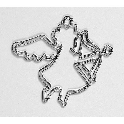 CUPIDO ciondolo in metallo 4.5x4 cm decorazione bomboniera