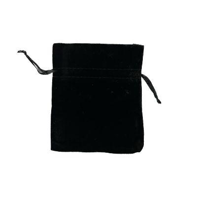 Sacchetto in Velluto NERO 10x12 cm con tiranti BOMBONIERA LAUREA