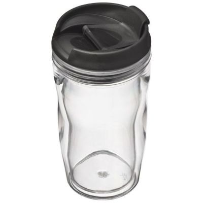 Tazza mug da caffè doppio spessore in plastica da 250 ml chiusura ant