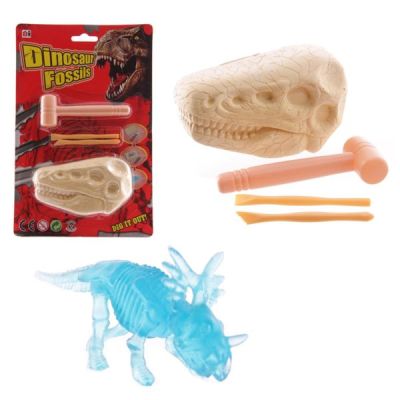 Kit dell Archeologo Fossile di Dinosauro Azzurro