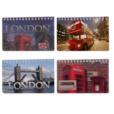 Blocco appunti promemorio con copertina in 3D Londra Souvenir