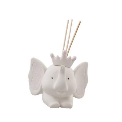Profumatore ELEFANTE rosa con corona 11 cm BOMBONIERA