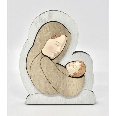Icona da appoggio MATERNITA' in legno e resina 9x7 cm BOMBONIERA