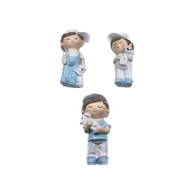 1 PZ Calamita BAMBINO resina con animale animaletto 5 cm BOMBONIERA