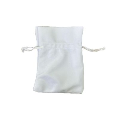 Sacchetto Portaconfetti BIANCO in VELLUTO 10x13 cm BOMBONIERA