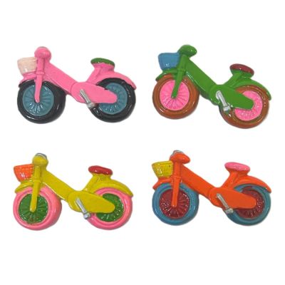 1 PZ Calamita magnete resina BICICLETTA Colorata con CESTINO BOMBONIERA