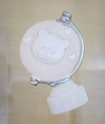 Globo mappamondo orsetto bambina rosa calamita magnete