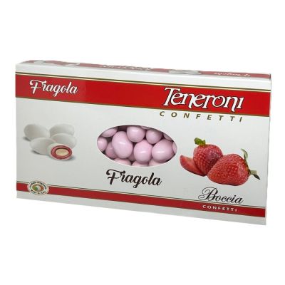 Confetti BOCCIA Teneroni FRAGOLA Colore ROSA - 1 KG