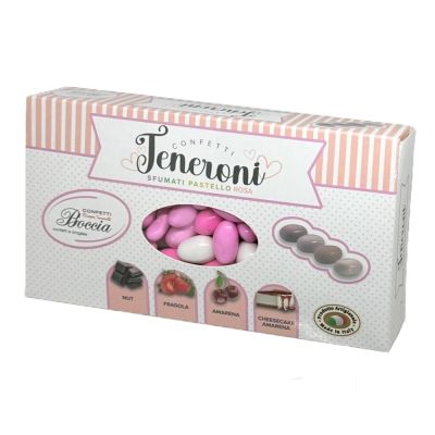 Confetti BOCCIA Teneroni SFUMATI PASTELLO ROSA - 1 KG