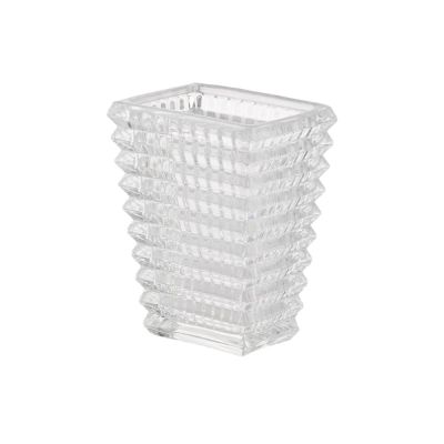Vaso Vasetto vetro diamantato 10 cm BOMBONIERA