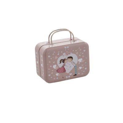 Valigietta metallo portaconfetti  MATRIMONIO 7.5x5.3 cm BOMBONIERA