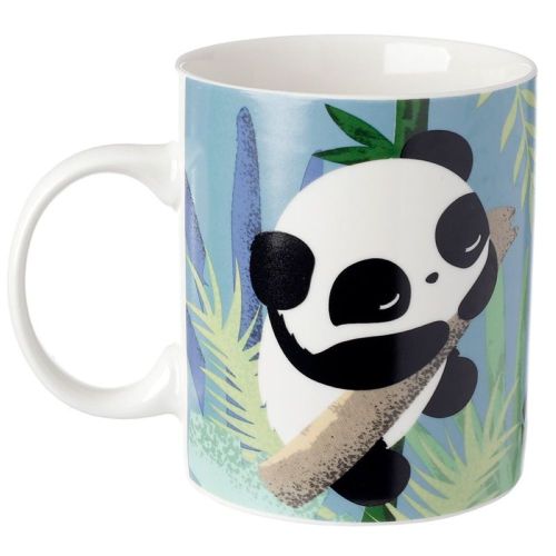 Tazza Mug Colazione in porcellana Panda sul Ramo d'Albero