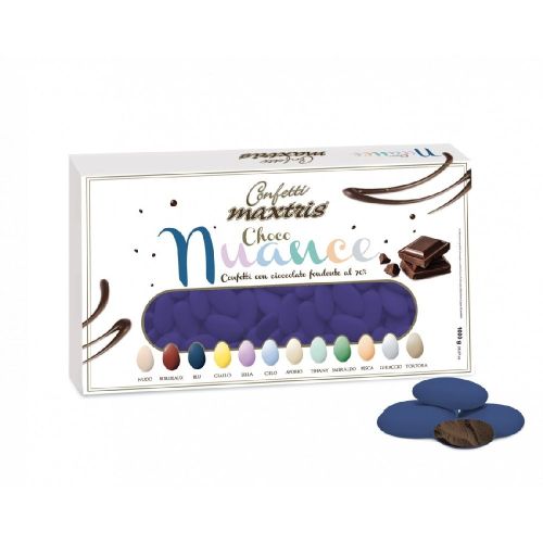 Confetti MAXTRIS CHOCO NUANCE colore BLU cioccolato fondente 1 KG