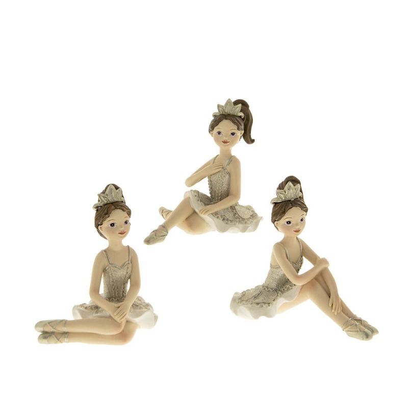 1 PZ REGINA DANCE Ballerina resina da 8 cm BOMBONIERA