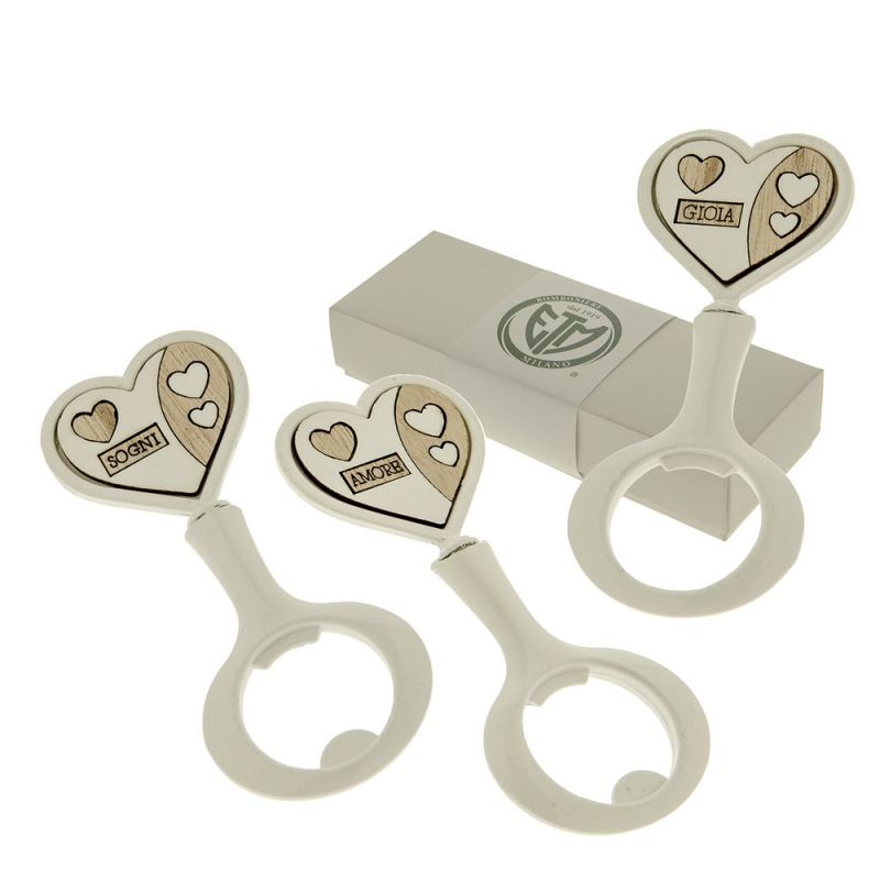 1 PZ UNIQUE Apribottiglia 11 cm in scatola regalo BOMBONIERA