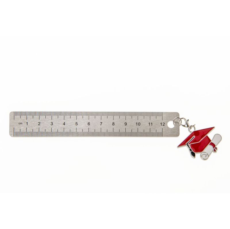 ZAMA Riga Righello LAUREA con tocco 14 cm decorazione BOMBONIERA