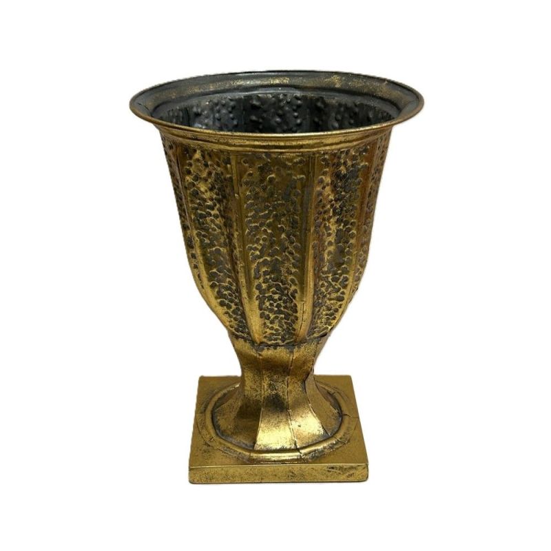 VASO Imperiale in metallo colore ORO 28x38 cm allestimento