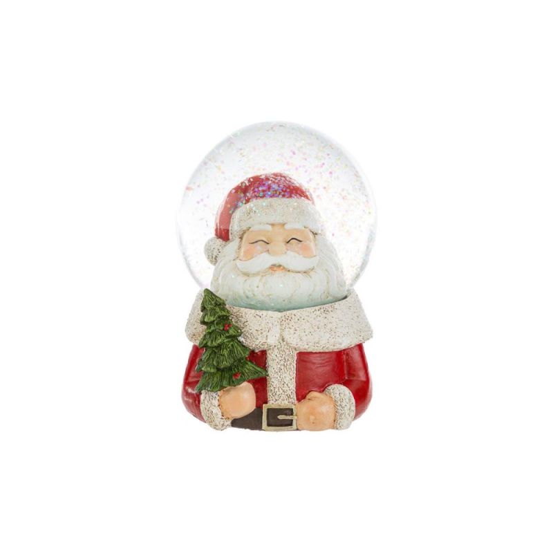 Palla di neve Boule de neige CARILLON babbo natale resina 10x14 cm