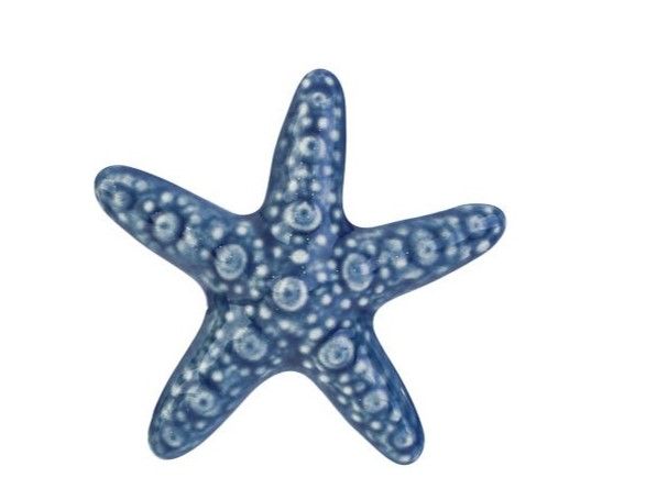 STELLA MARINA in porcellana blu 7.5 cm BOMBONIERA