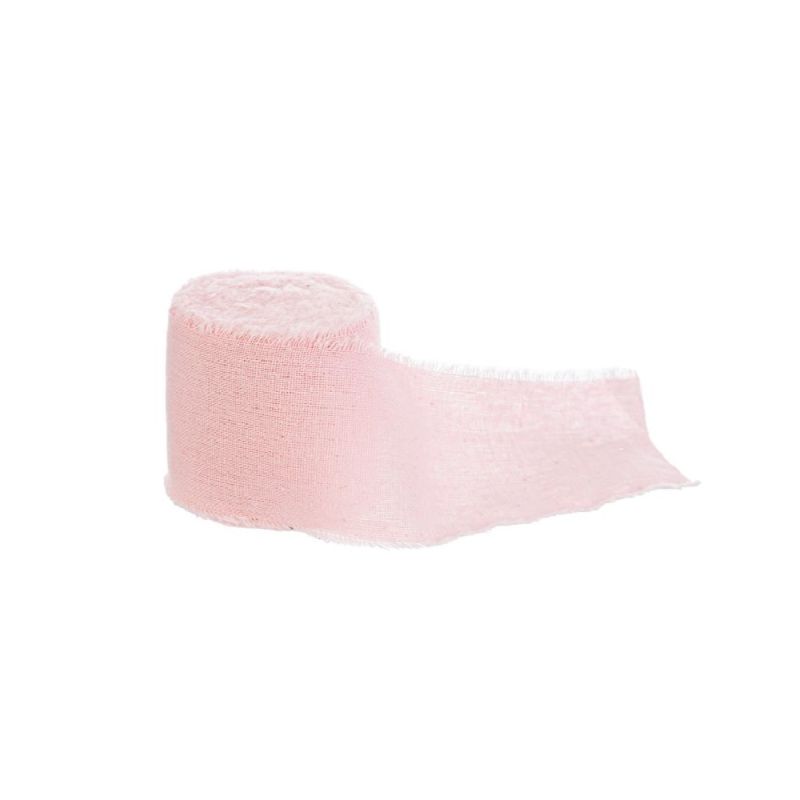 Nastro Chiffon sfrangiato Rosa 30 mm