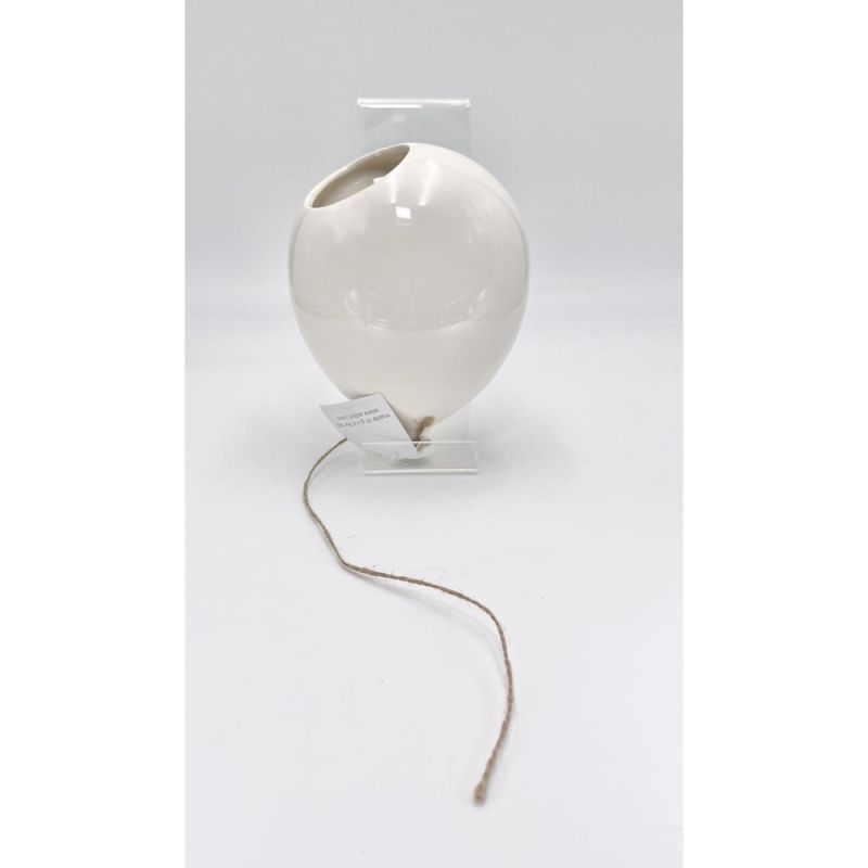 LINEA BALLOON Palloncino porcellana portapiante BIANCO bomboniera