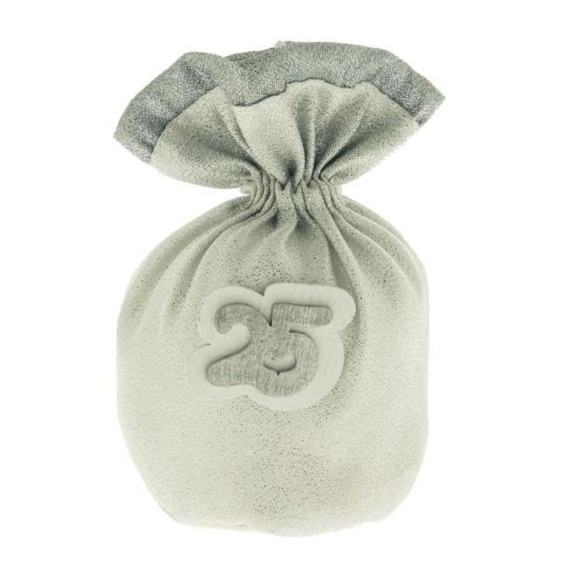 TEA Sacchetto portaconfetti SILVER 10 cm BOMBONIERA NOZZE ARGENTO