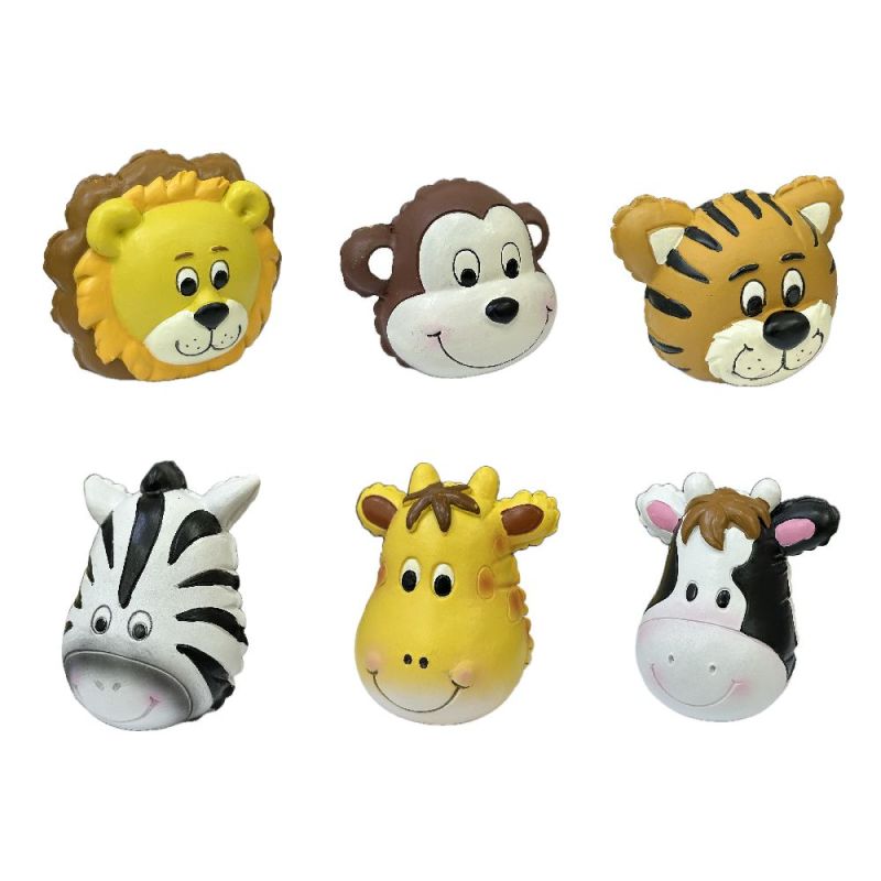 1 PZ Statuine Animali della Savana in stile Mylar H .10-8 cm BOMBONIERA