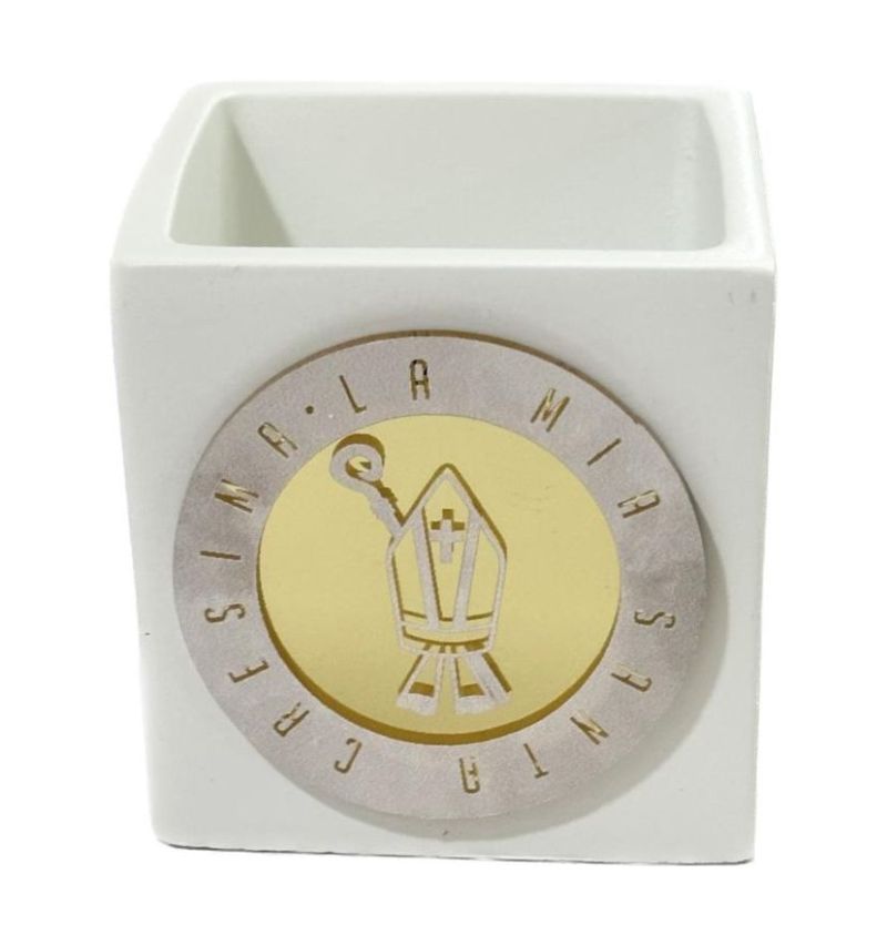 Vao Vasetto Portapiantine CRESIMA 6x6x6 BOMBONIERA made in italy