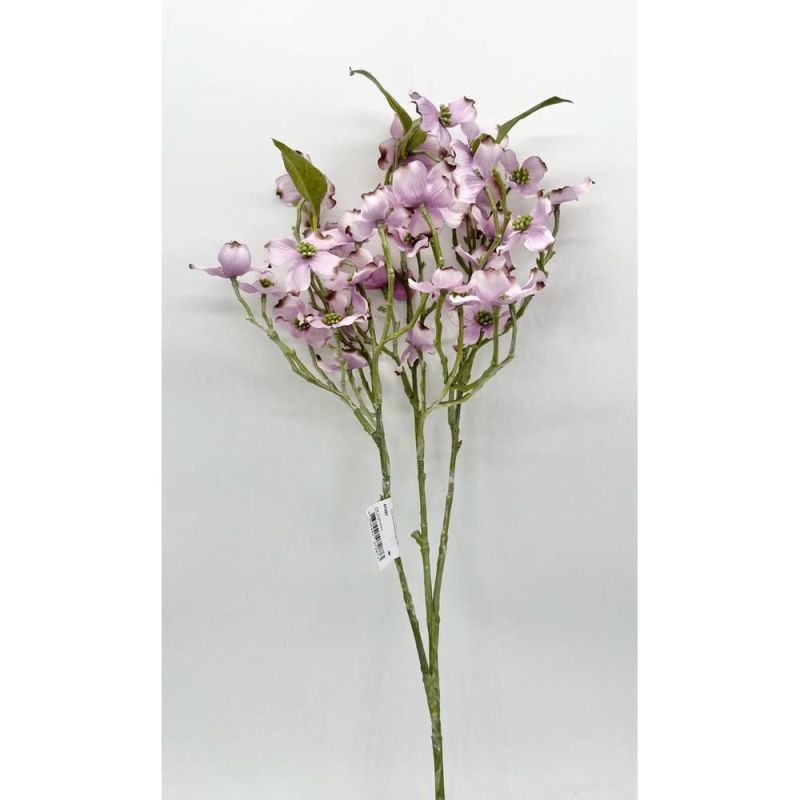 Fiori Artificiale Stelo da 3 rami fiori di CORNOLIO colore LAVANDA 68 cm